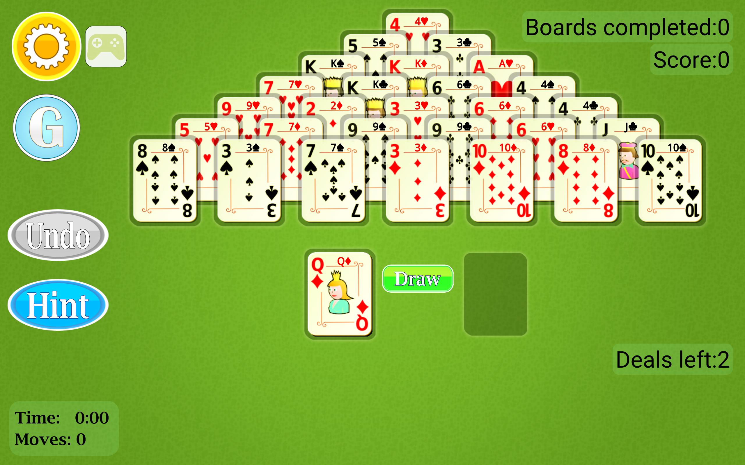 play pyramid solitaire online for free