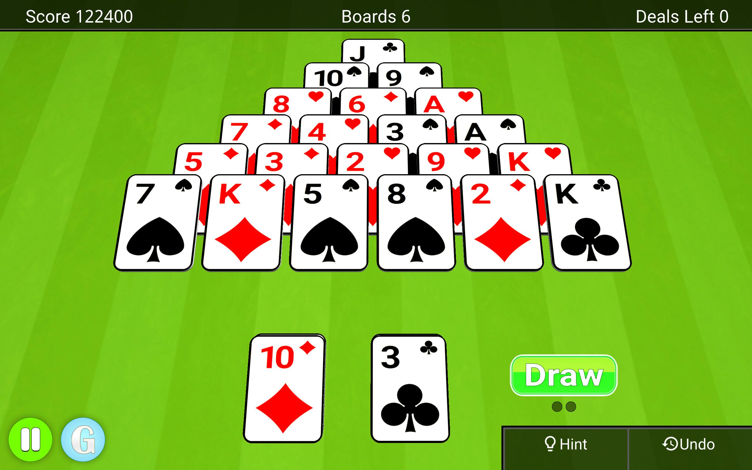 play free pyramid solitaire online